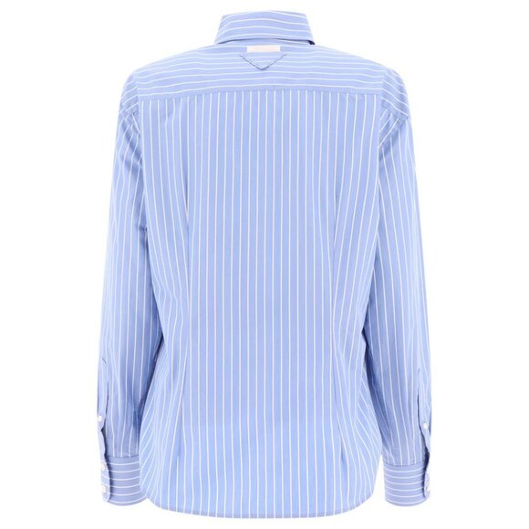 Prada Striped Poplin Shirt tag size 40 Women - Picture 2 of 4